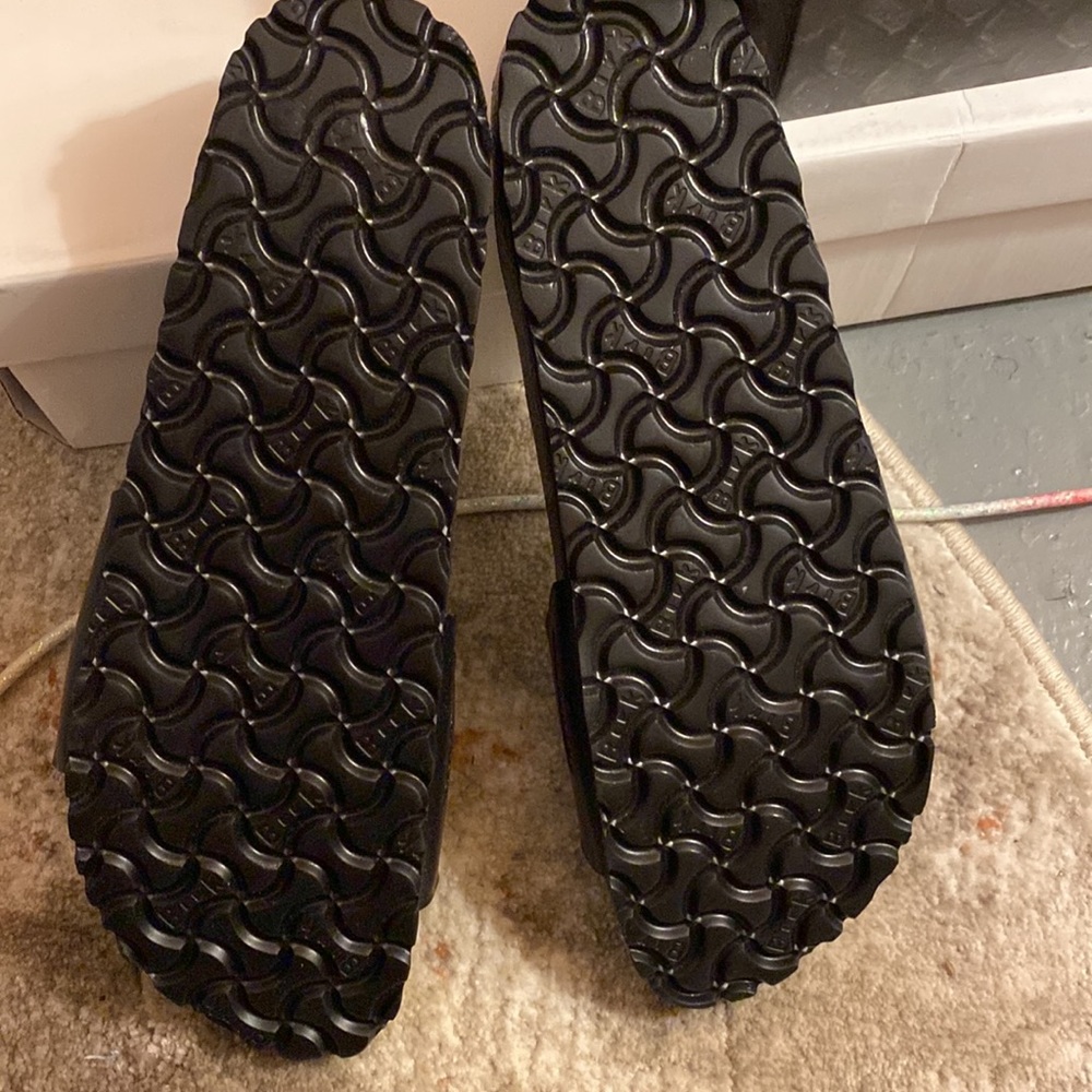 Birkenstock Black Single-Strap Slip-On Sandals - Picture 3 of 3